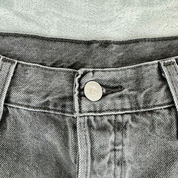 Levis 501XX Jeans Mens 32x26 Faded Black 5 Pocket Button Fly Distressed Frayed - Picture 4 of 16